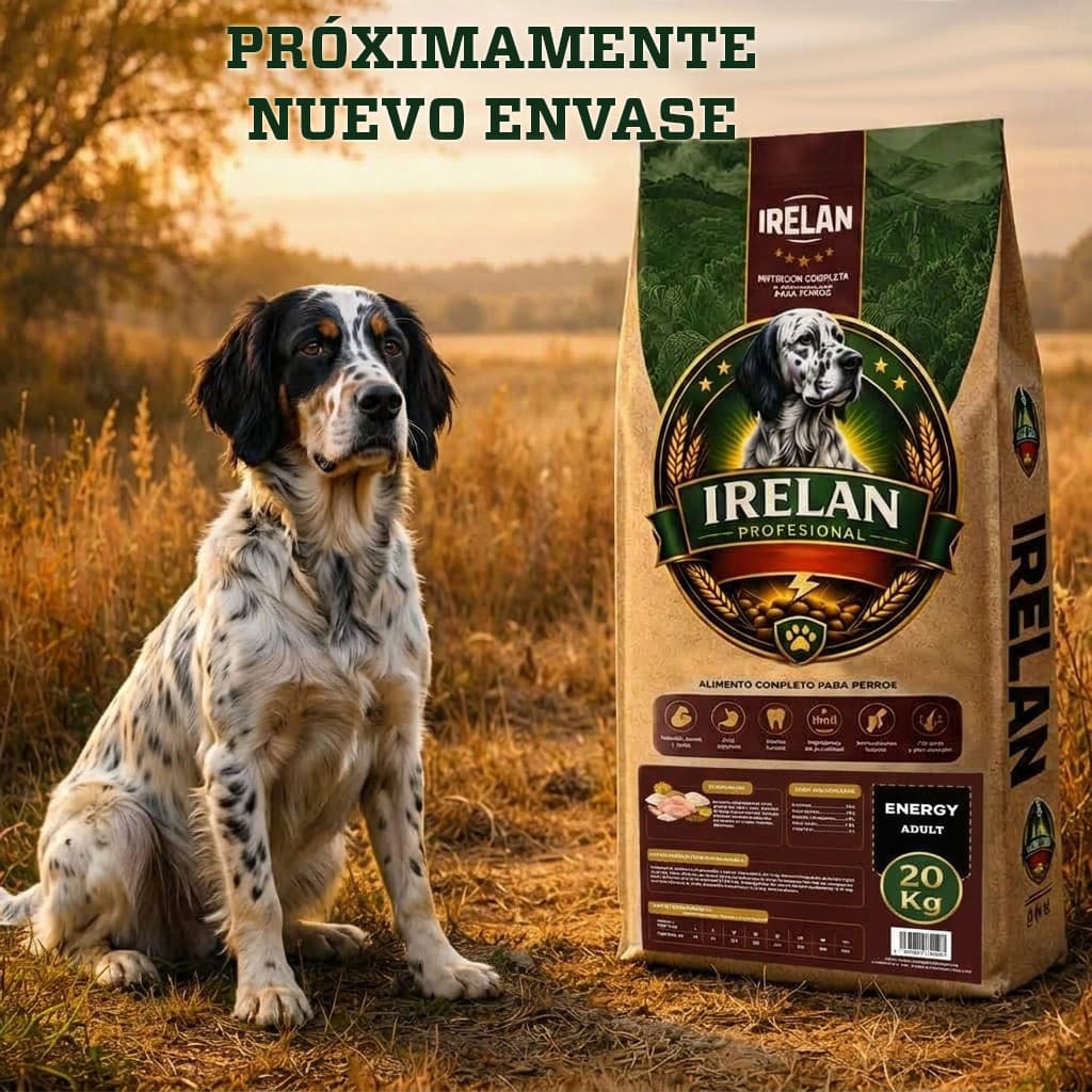 Pienso profesional Irelan Profesional Energy para perros con actividad elevada