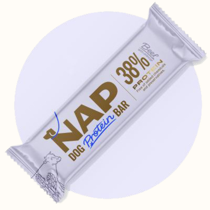 Barrita energética NAP vacuno con lavanda para perros