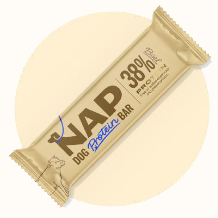Barrita energética NAP vacuno para perros
